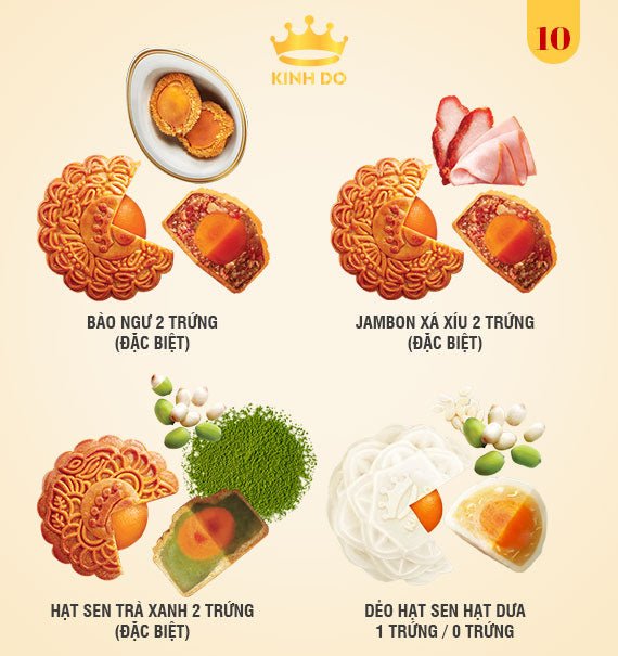 Kinh Do Mooncake Vietnam Combo 10