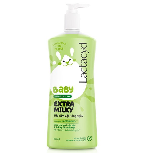 lactacyd baby extra milky body and hair wash 800ml vietnam