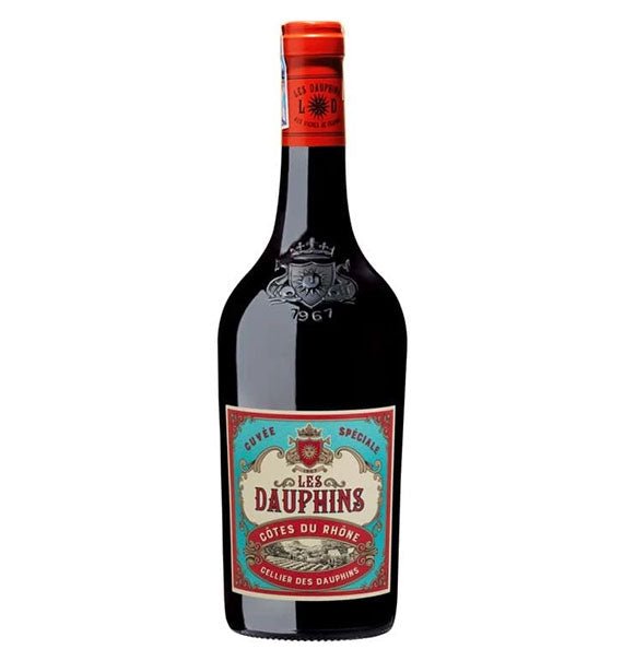 Les Dauphins Cotes Du Rhone Red Wine