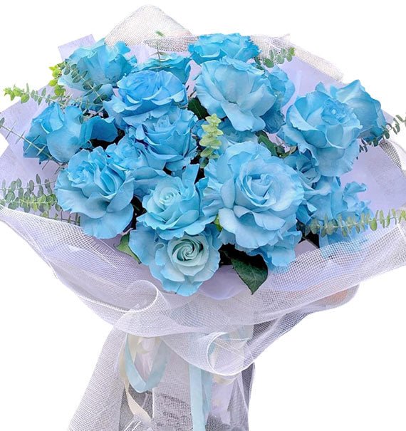 Light Blue Ecuador Rose Bouquet Vietnam