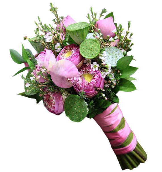 Lotus Wedding Bouquet Vietnam