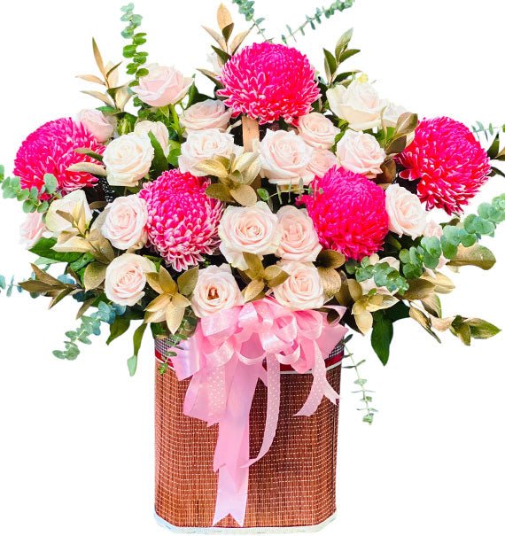 Love You Mom Flower Basket Vietnam