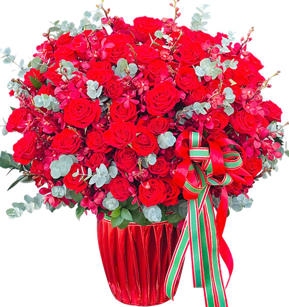 Lovers Red Symphony Valentines Flowers Vietnam