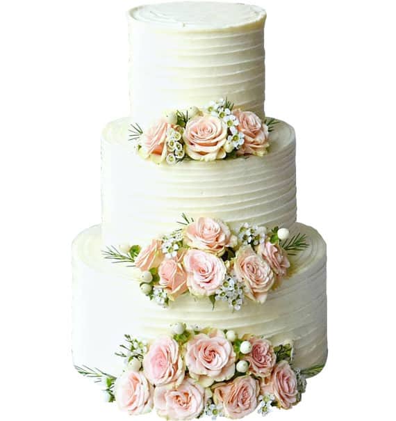 Luxe Wedding Bloom Cake Vietnam