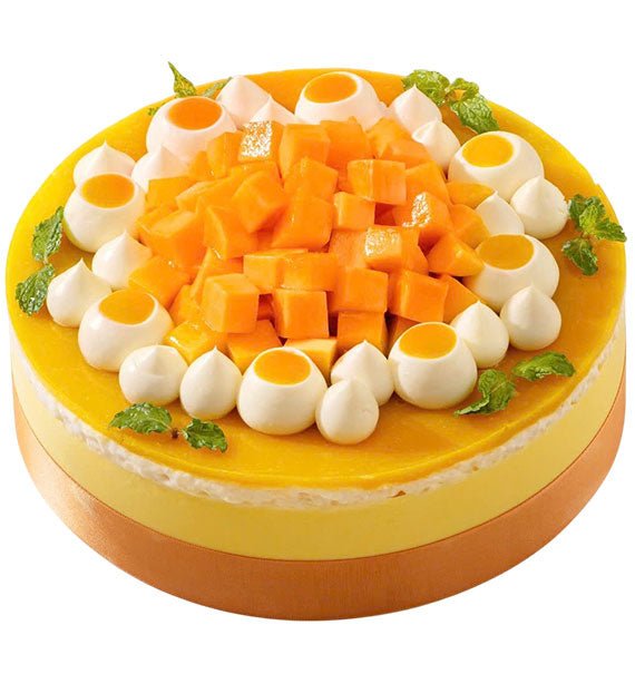 Mango Sticky Rice Mousse Cake Vietnam