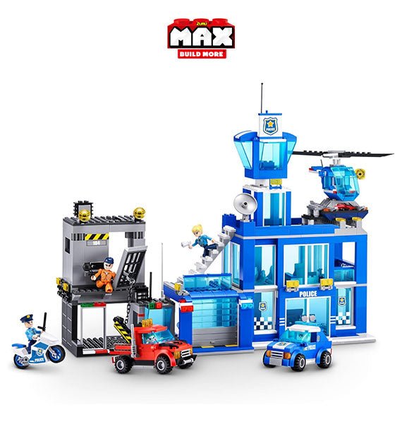 Max Build More Police Station Building Blocks Toy Gift