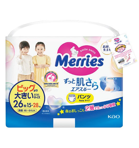merries baby pants diapers size xxl vietnam