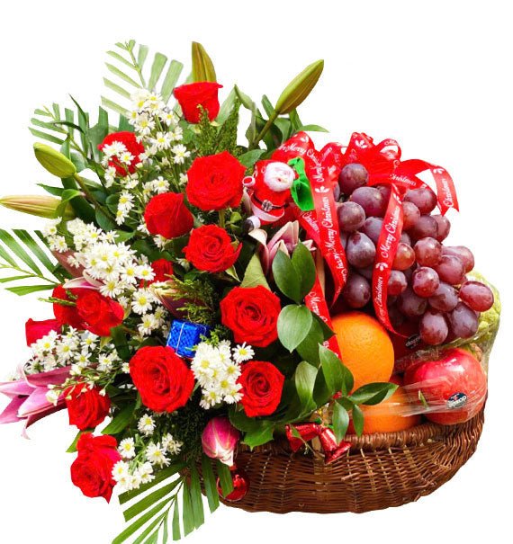 Merry Christmas Fruit Basket Vietnam