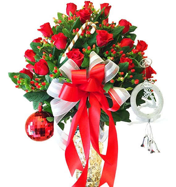 Merry Night Rose In Vase Vietnam