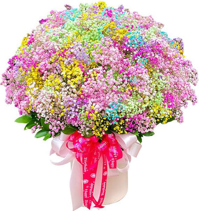 Mixed Baby's Breath Basket