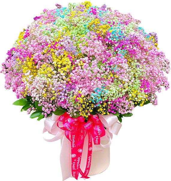 Mixed Baby's Breath Basket