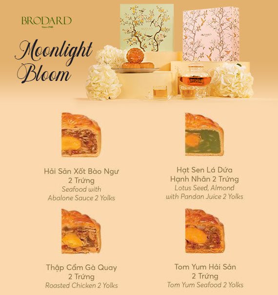 Moonlight Bloom Brodard Mooncake Vietnam 2025