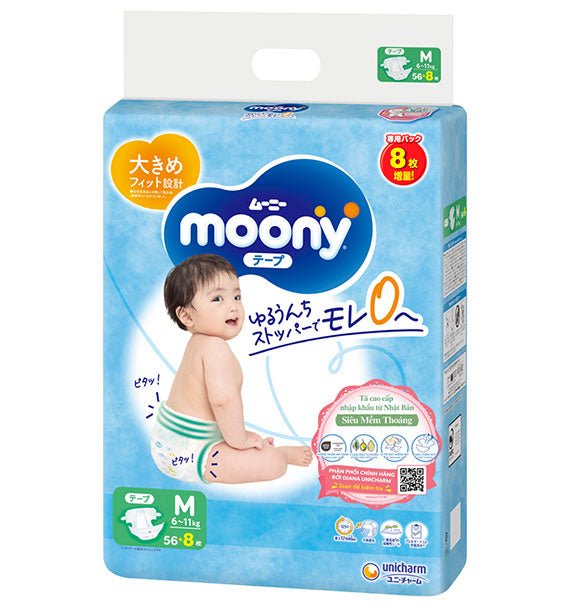 Moony Baby Swaddlers Diapers Size M Gift Vietnam