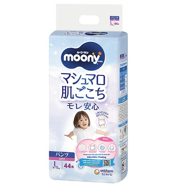 Moony Natural Baby Girl Pants Diapers Size L Vietnam