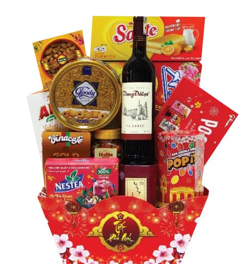 Noble Wishes Basket Tet Hamper