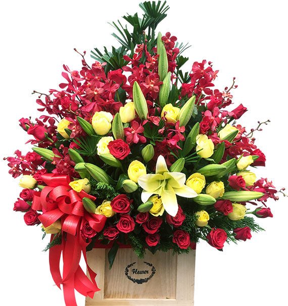 Orchid Hugs and Kisses Mom Basket Vietnam