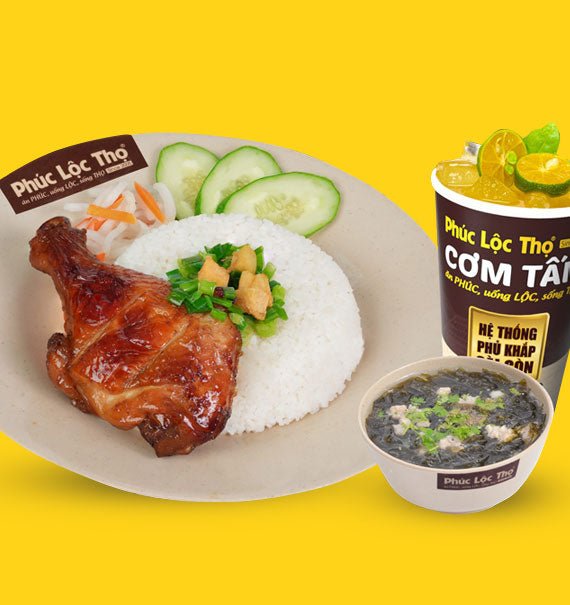 Phuc Loc Tho Grilled Chicken Thigh Broken Rice