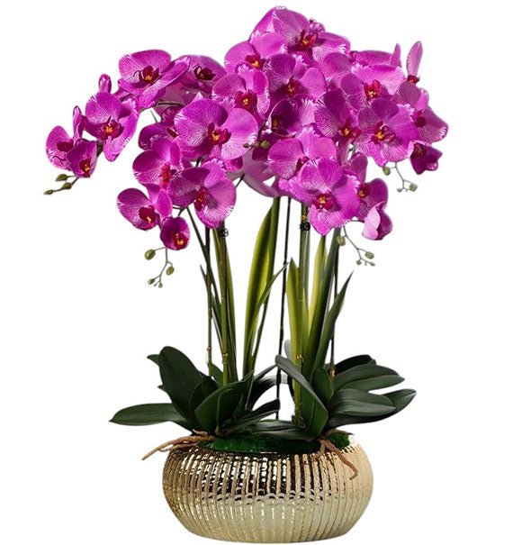 Pink Artificial Potted Orchid For Tet Vietnam