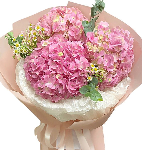 Pink Hydrangea Bouquet Vietnam