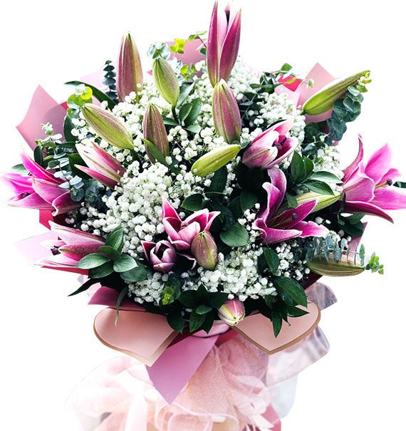 Pink Lilies Bouquet