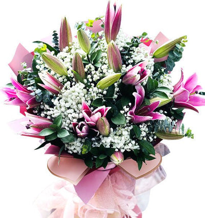 Pink Lilies Bouquet