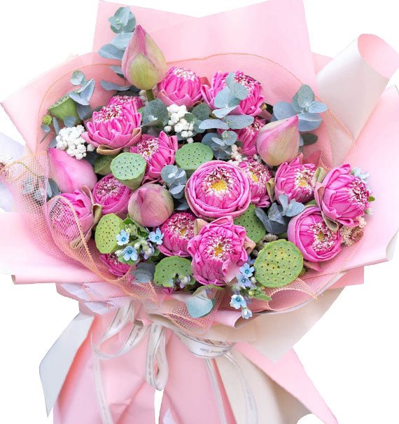 Pink Lotus Bouquet