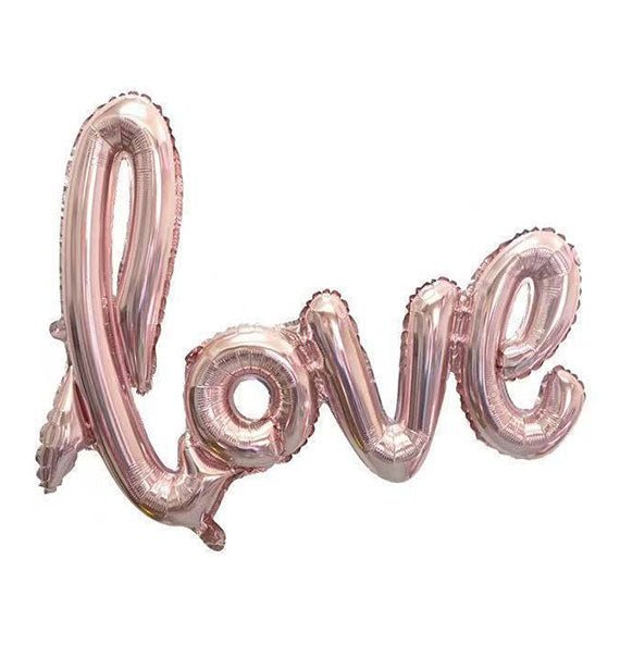 Pink Love Script Foil Balloon Gifts Vietnam