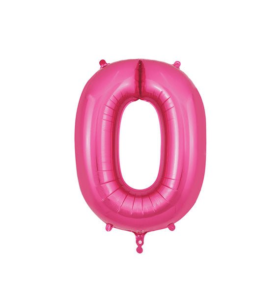 Pink Number 0 Foil Balloon Gifts Vietnam