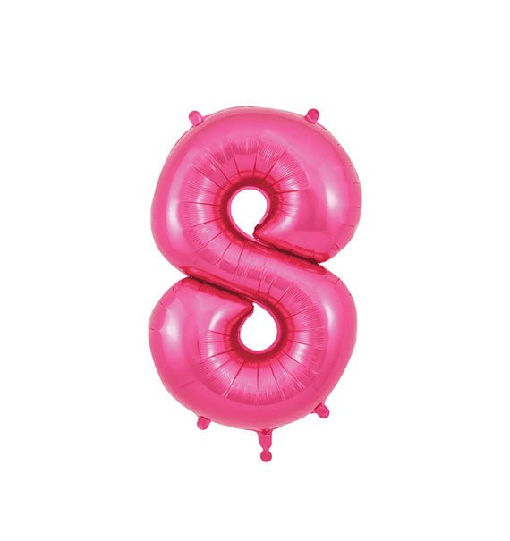 Pink Number 8 Foil Balloon Gifts Vietnam
