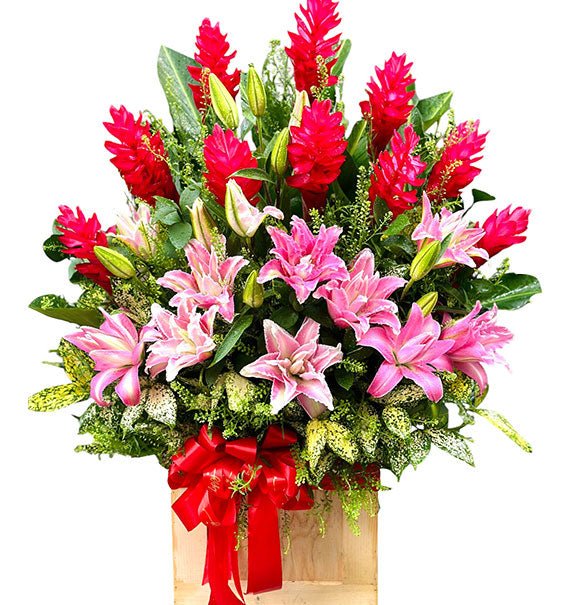 Pink Roselily Basket