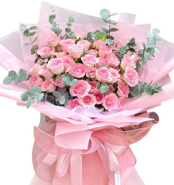 Pink Roses To Say Thank You Vietnam