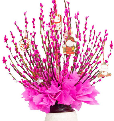 Pink Singapore Peach-Tree In Vase - HCM ONLY