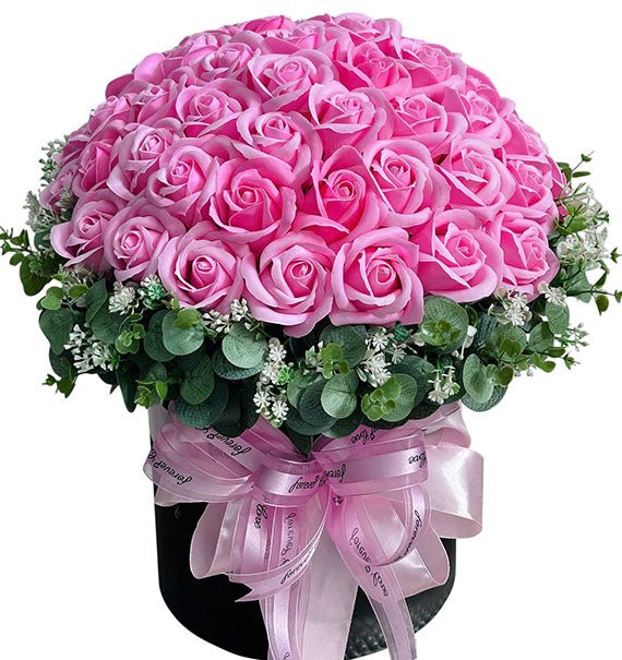 Pink Waxed Roses For Valentine Vietnam