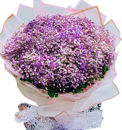 Purple Baby's Breath Bouquet