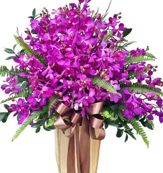 Purple Mokara Orchid Basket For Mom Vietnam