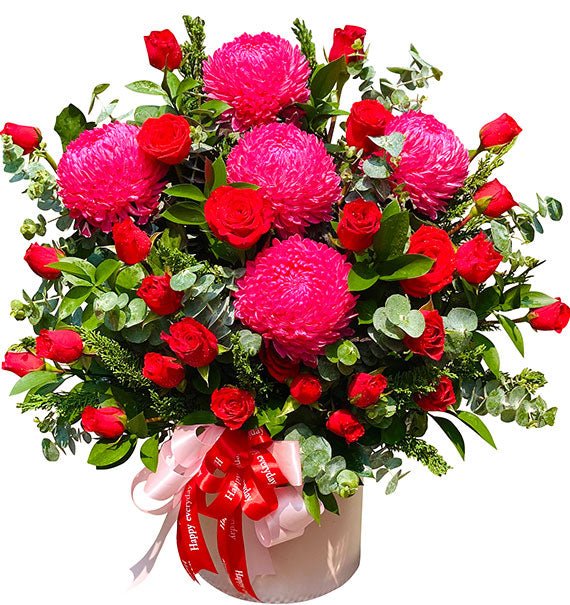 Red Allure Peony Chrysanthemum