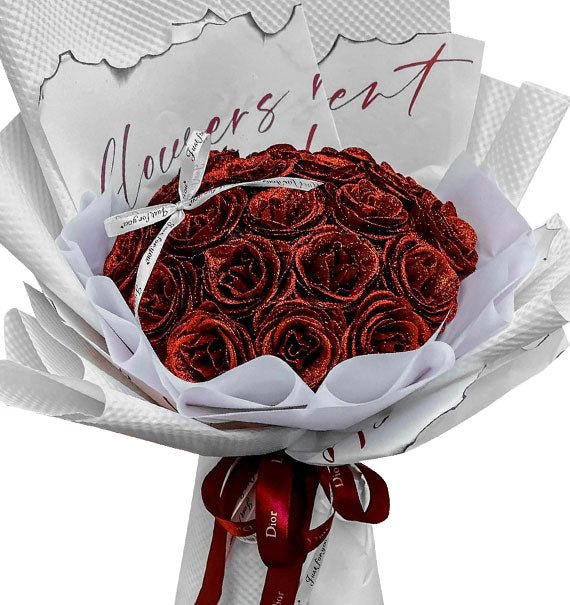 Red Artificial Roses Bouquet For Valentine Vietnam