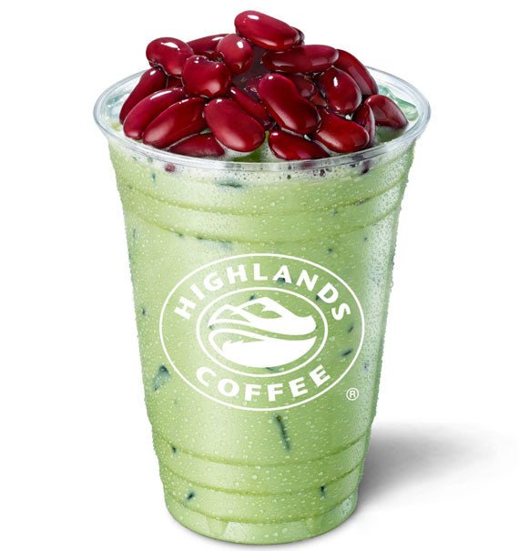 Red Bean Green Tea Highlands Coffee