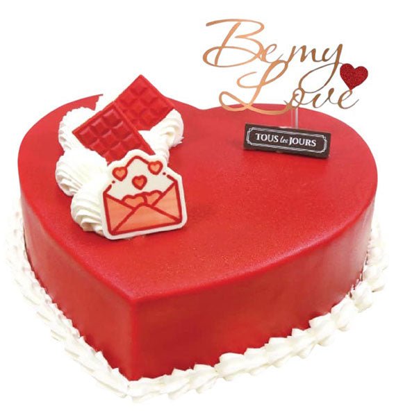 Red Heart Cake TLJ Valentine Cakes Vietnam
