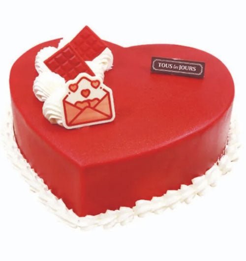 Red Heart Cake Tous Les Jours Vietnam