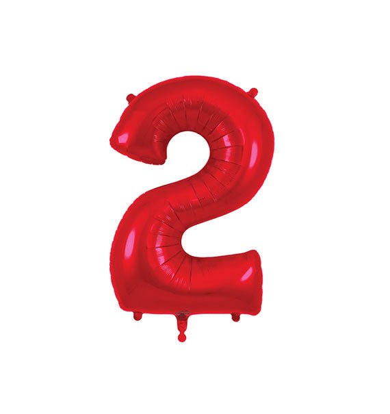 Red Number 2 Foil Balloon Gifts Vietnam