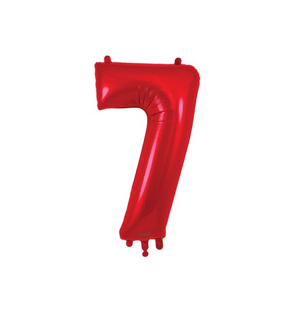 Red Number 7 Foil Balloon Gifts Vietnam