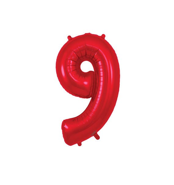 Red Number 9 Foil Balloon Gifts Vietnam
