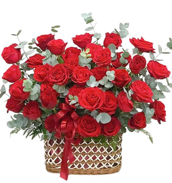 Red Rose Basket For Mom Vietnam