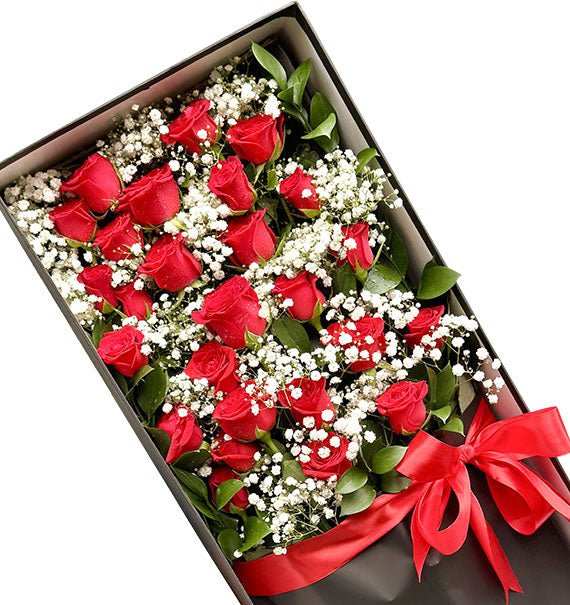 Red Rose Box For Womens Day Vietnam
