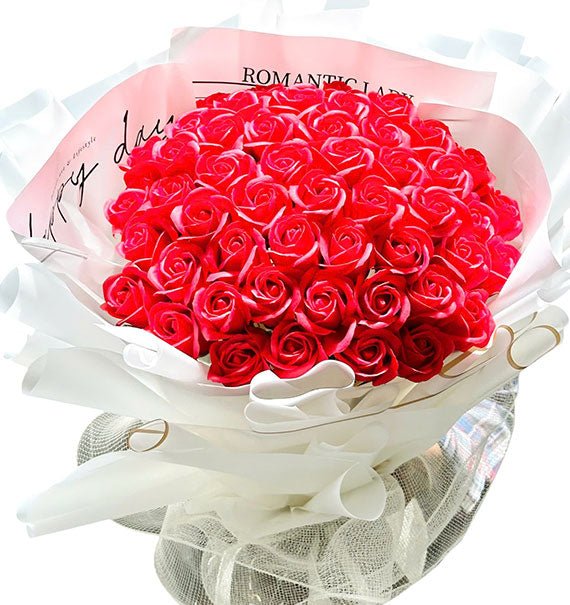 Red Waxed Roses Bouquet For Women’s Day Vietnam