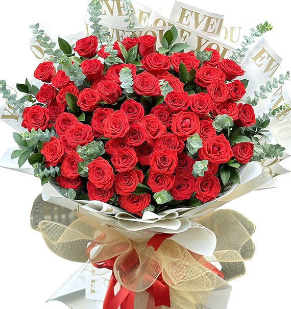Romantic Bright Red Roses