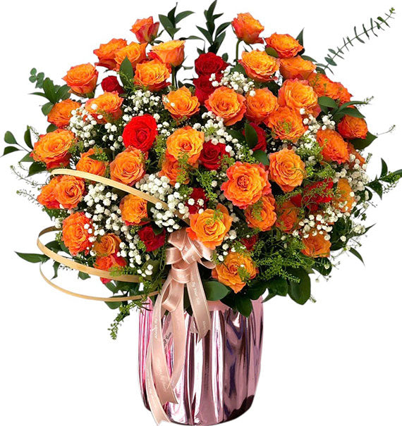 Rose Basket For Vietnamese Women's Day