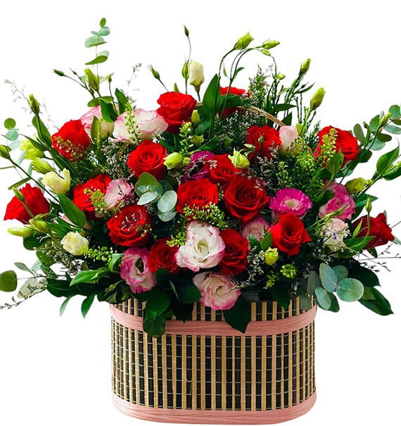 Rose Basket For Womens Day Vietnam