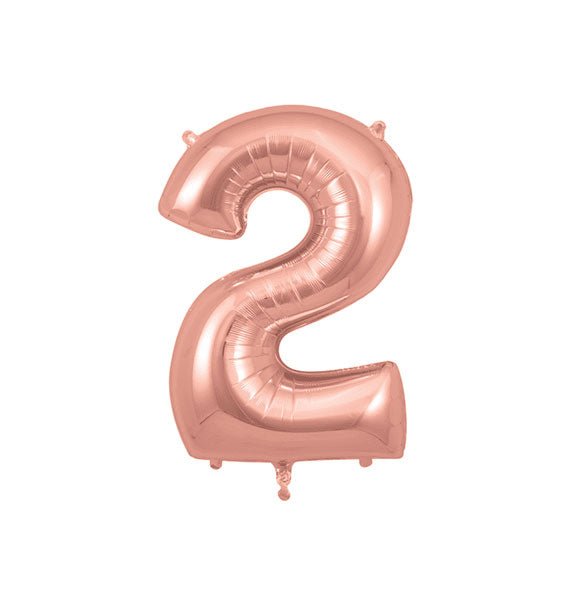 Rose Gold Number 2 Foil Balloon Gifts Vietnam